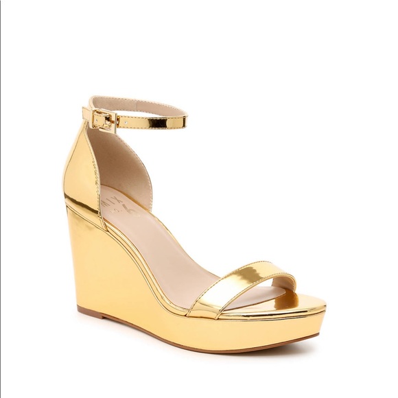 Mix No. 6 Shoes - Mix No.6 gold wedge sandal